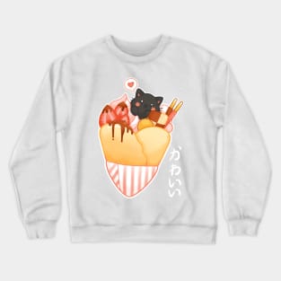 Harajuku cat creppe Crewneck Sweatshirt